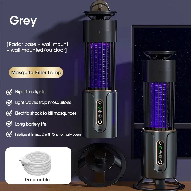 Mosquito Killer Lamp Mute Anti-Mosquito Lamp Rechargeable Electronic Mosquito Killer Mosquito Repellent Three-level Timing Mode