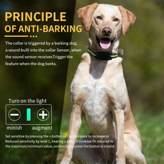 Automatic Dog Stop Barker Electric Pet Dog Collar Ultrasonic Pet Dog Barking Stoper Shock Collar Dog Fence Stop Barking Device