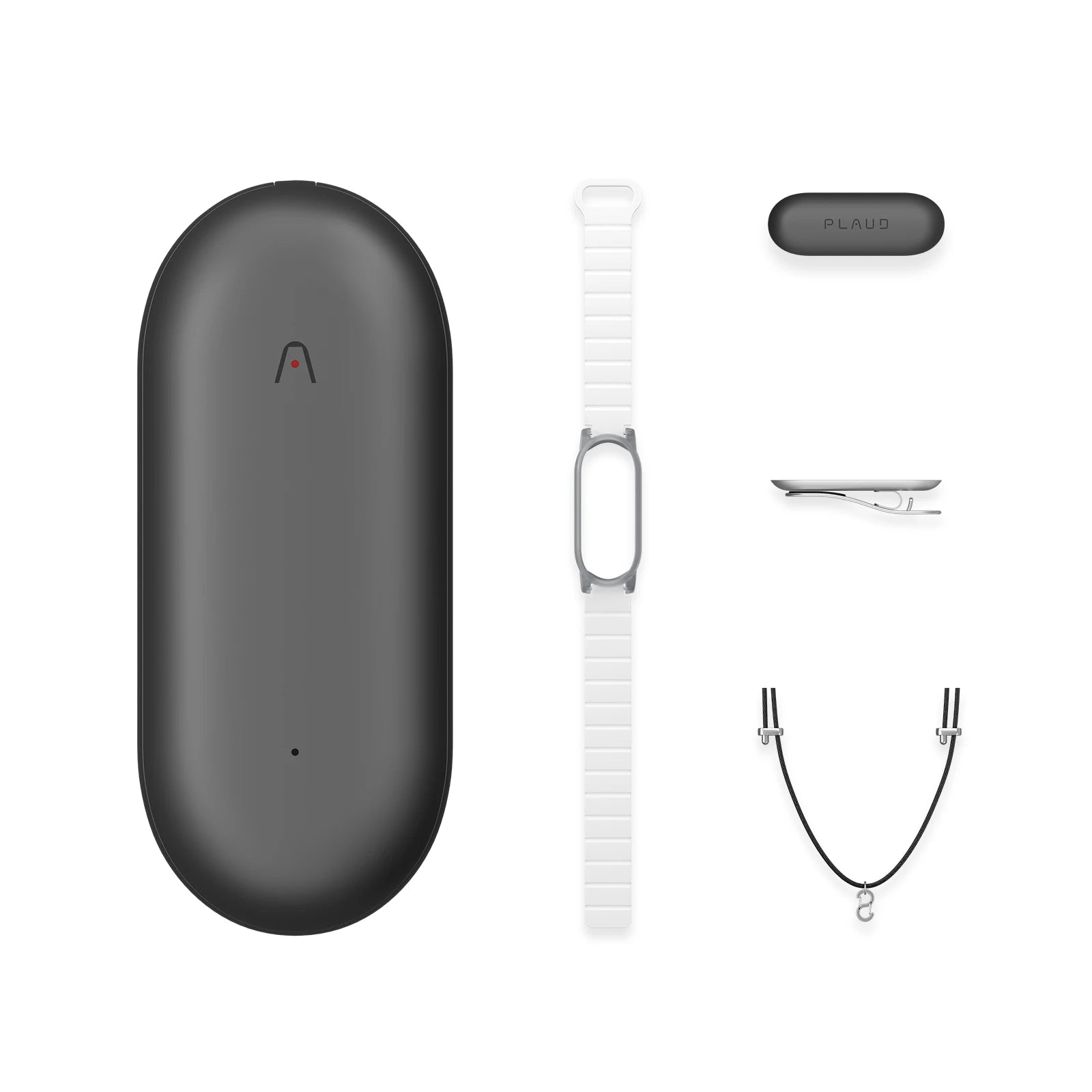 PLAUD NotePin Wearable AI Voice Recorder, AI Notetaker, Smart Transcription & Summarization, with Wristband & Lanyard