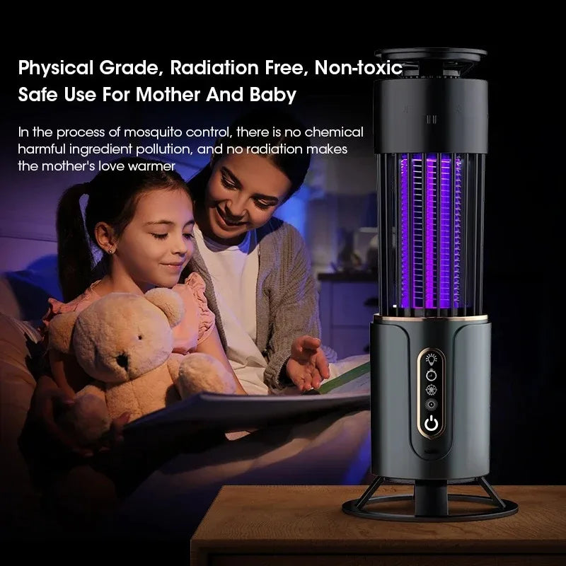 Mosquito Killer Lamp Mute Anti-Mosquito Lamp Rechargeable Electronic Mosquito Killer Mosquito Repellent Three-level Timing Mode